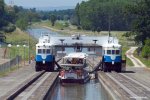 Montech, la pente d'eau - canal de la Garonne